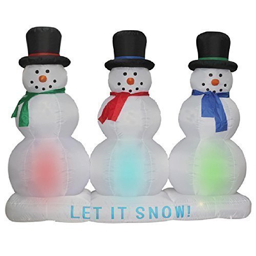 Huge inflatable snowmen 6ft self inflating Inflatable