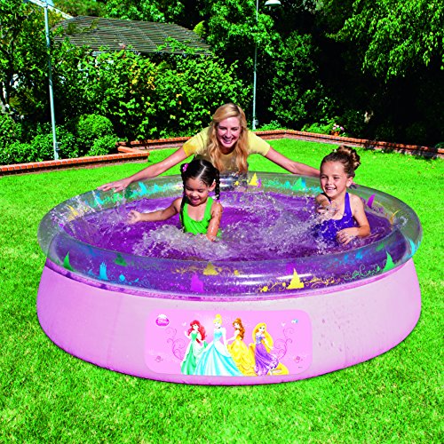 pink inflatable pool