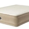 Aerobed-Comfort-Raised-King-Airbed-0 Aerobed Comfort Raised King Size Inflatable Guest Air Bed with Flocked Surface and Pump - Beige, 198 x 152 x 46 cm
