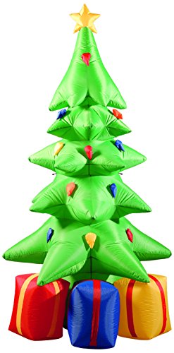 Tall Inflatable Christmas Tree With Presents Underneath