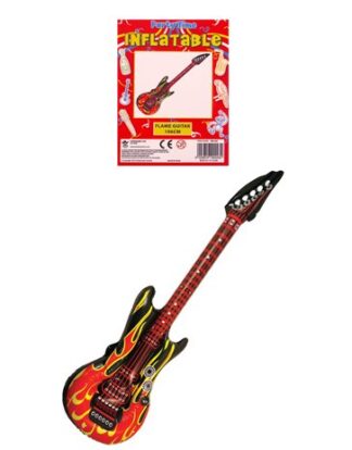 10 Large inflatable guitars.FLAME,ROCK STAR,106CM.discos,partys,