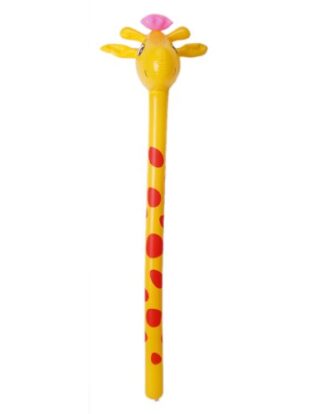 Inflatable Giraffe Stick Toy Party Favor 122cm for 3 Yrs Above---Yellow and Red