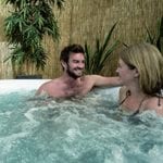 Lay-Z-Spa Miami Inflatable Hot Tub couple