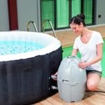 Lay-Z-Spa Miami Inflatable Hot Tub setting up