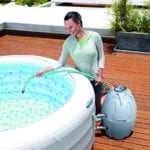 Lay-Z-Spa Vegas Premium Series Inflatable Hot Tub filling with water