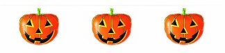 Inflatable Halloween Pumpkin Banner 8ft long