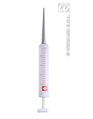 Inflatable Syringes 50cm Halloween Theme Inflatable Blow-Up Party Decoration for Fancy Dress Accessory