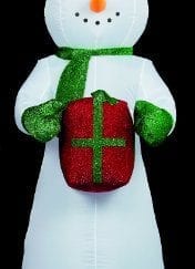 Inflatable Snowman with Lights 2.4m BIG