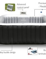 MSPA LUXURY ALPINE M-019LS SQUARE 4 + 2 INFLATABLE JACUZZI HOT TUB SPA